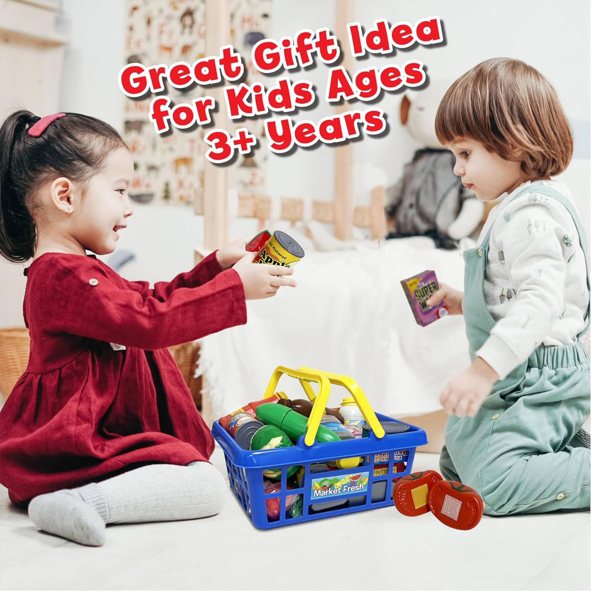 Small World Toys Get To The Grocer Pretend Play Set